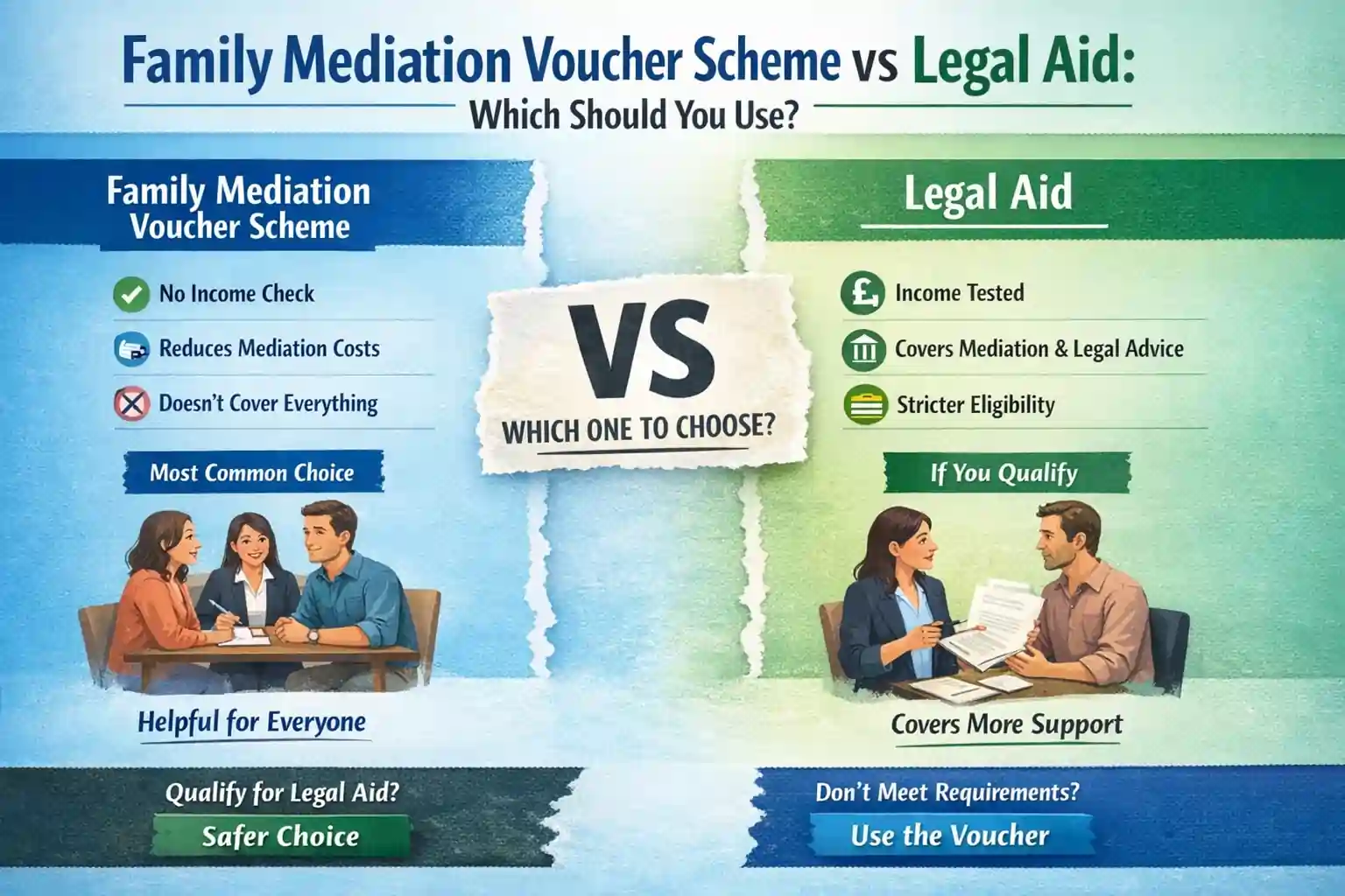 Family Mediation Voucher Scheme vs Legal Aid: Which Should You Use Oldham?