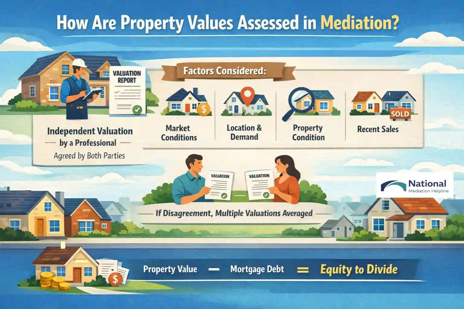 How Are Property Values Assessed in Mediation Oldham?