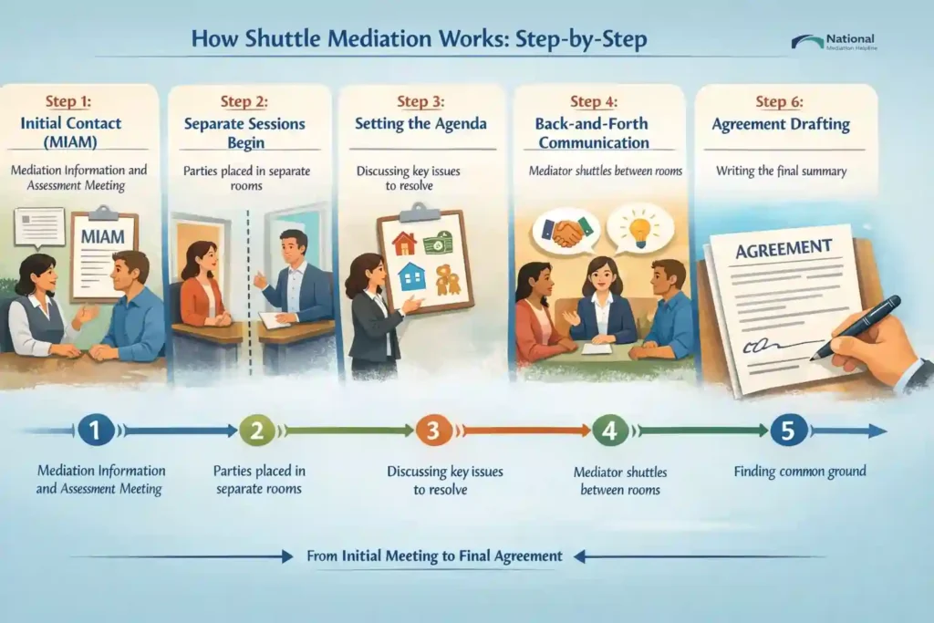 How Shuttle Mediation Works: Step-by-Step Oldham