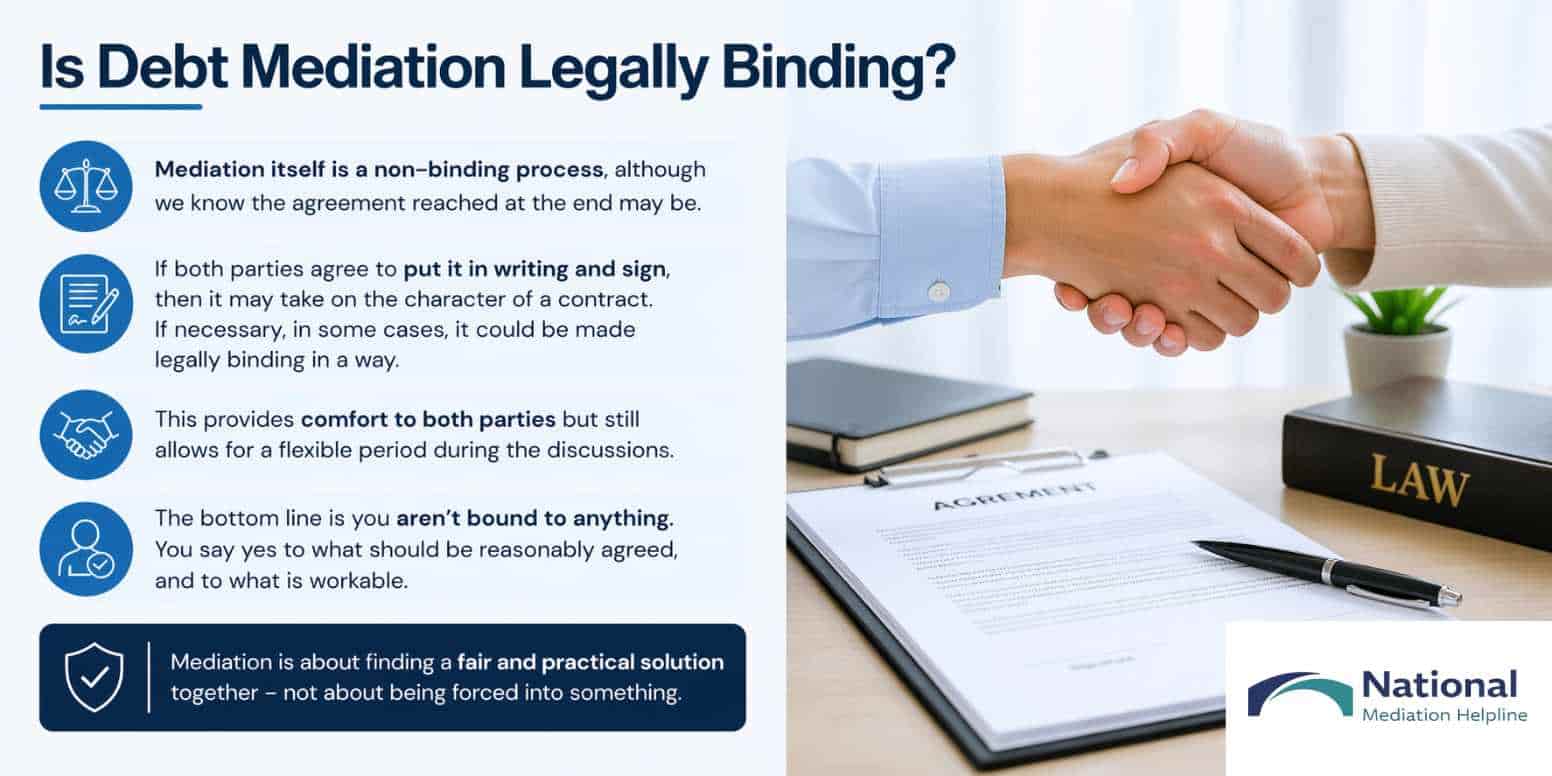 Is Debt Mediation Legally Binding Oldham