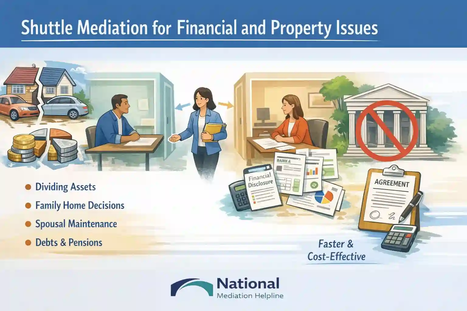 Shuttle Mediation for Financial and Property Issues Oldham