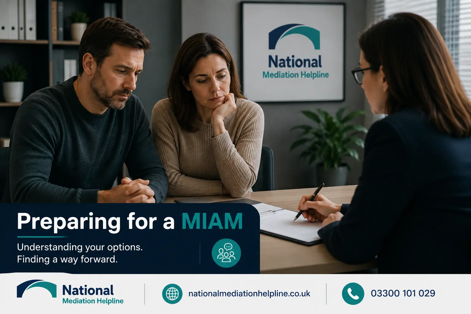 How to prepare for a miam in Oldham Preparing for a MIAM. An image explaining how to prepare yourself emotionally and rationally for the first miam appointment